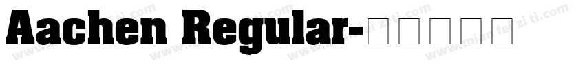 Aachen Regular字体转换